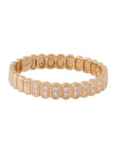 Pre-owned Bony Levy 18k Diamond Band In Multi