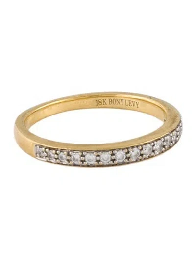 Pre-owned Bony Levy 18k Diamond Band In Multi