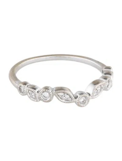 Pre-owned Bony Levy 18k Diamond Band In Multicolor
