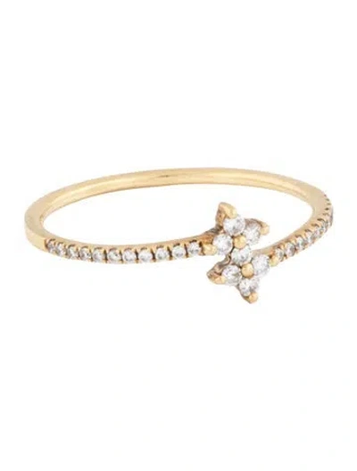 Pre-owned Bony Levy 18k Diamond Band In Multicolor
