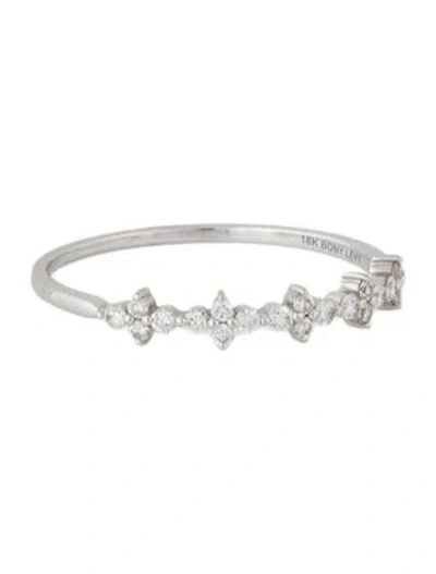 Pre-owned Bony Levy 18k Diamond Band Ring In Multi