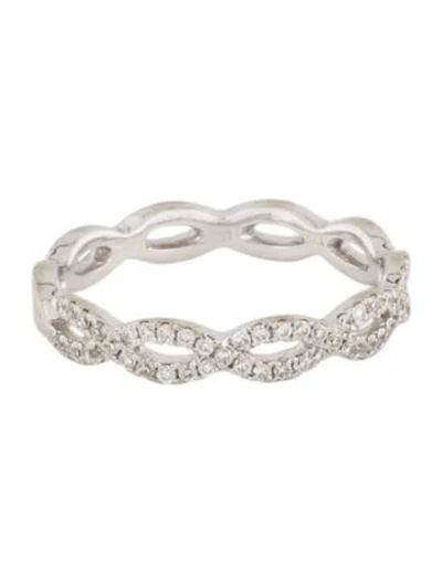 Pre-owned Bony Levy 18k Diamond Band Ring In Multi