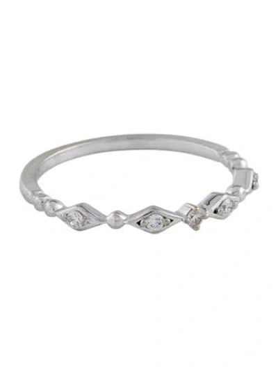 Pre-owned Bony Levy 18k Diamond Band Ring In Multi
