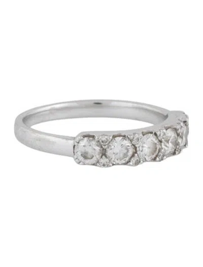 Pre-owned Bony Levy 18k Diamond Band Ring In Multicolor