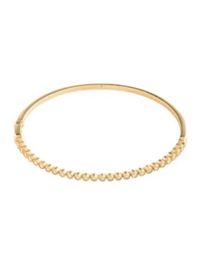 Pre-owned Bony Levy 18k Diamond Bangle, 6.5" In Multi