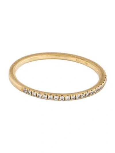 Pre-owned Bony Levy 18k Diamond  Stackable Ring In Multicolor