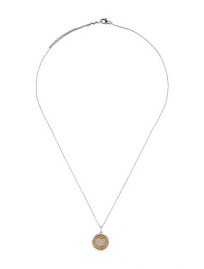 Pre-owned Bony Levy 18k Diamond Heart Pendant W/ Unbranded 18k Chain Necklace, 16" In Multi
