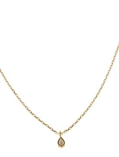 Pre-owned Bony Levy 18k Diamond Pendant Necklace, 18" In Multi