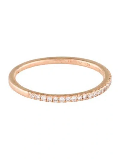 Pre-owned Bony Levy 18k Diamond Stacking Band In Multi