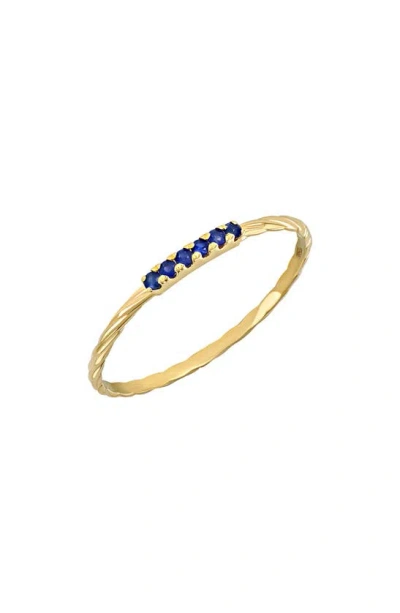 Bony Levy 18k Gold Blue Sapphire Ring In 18k Yellow Gold