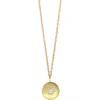 Bony Levy 18k Gold Diamond Disc Pendant Necklace In 18k Yellow Gold