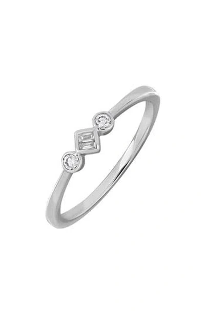 Bony Levy 18k Gold Diamond Geometric Band Ring In Metallic