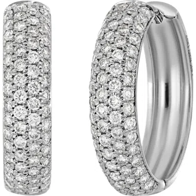 Bony Levy 18k Gold Diamond Hoop Earrings In Metallic
