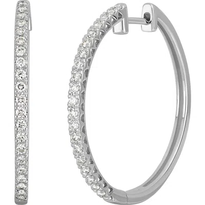Bony Levy 18k Gold Diamond Hoop Earrings In Metallic