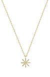 Bony Levy 18k Gold Diamond Snowflake Pendant Necklace In 18k Yellow Gold