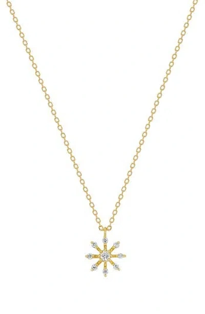 Bony Levy 18k Gold Diamond Snowflake Pendant Necklace In 18k Yellow Gold