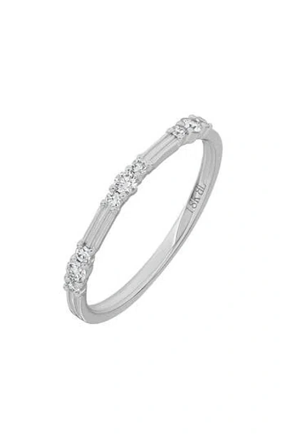 Bony Levy 18k Gold Diamond Stackable Ring In Gray
