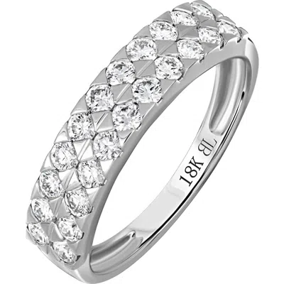 Bony Levy 18k Gold Diamond Stackable Ring In Silver