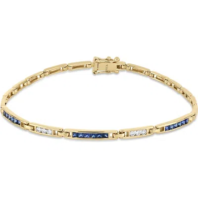 Bony Levy 18k Gold El Mar Gemstone And Natural Diamond Line Bracelet