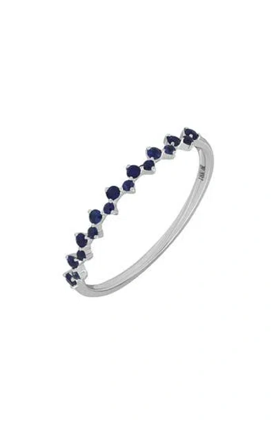 Bony Levy 18k Gold El Mar Sapphire Ring In 18k White Gold