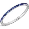 Bony Levy 18k Gold El Mar Sapphire Stackable Eternity Ring In Multi