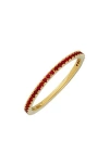 Bony Levy 18k Gold El Mar Semiprecious Pavé Ring In 18k Yellow Gold - Ruby