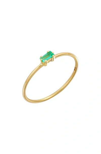 Bony Levy 18k Gold Emerald Baguette Ring