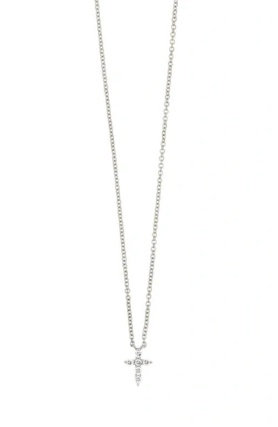 Bony Levy 18k Gold Icons Diamond Cross Pendant Necklace In 18k White Gold