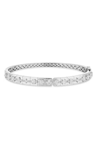 Bony Levy 18k Gold Kiera Diamond Bangle Bracelet In 18k White Gold/diamond