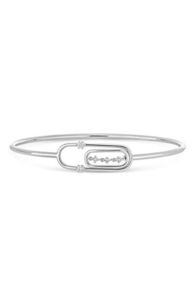 Bony Levy 18k Gold Liora Diamond Bangle Bracelet In Orange