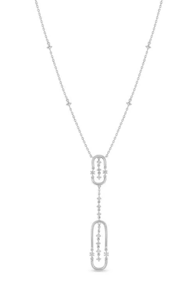 Bony Levy 18k Gold Liora Diamond Y-necklace In Pattern