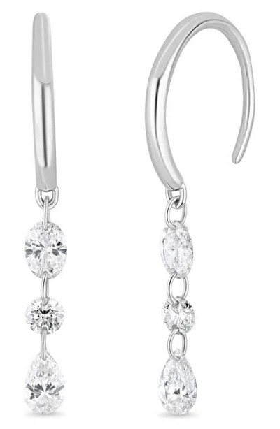 Bony Levy 18k Gold Liora Natural Diamond Drop Earrings In White