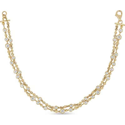 Bony Levy 18k Gold Monaco Diamond Line Bracelet In Pattern