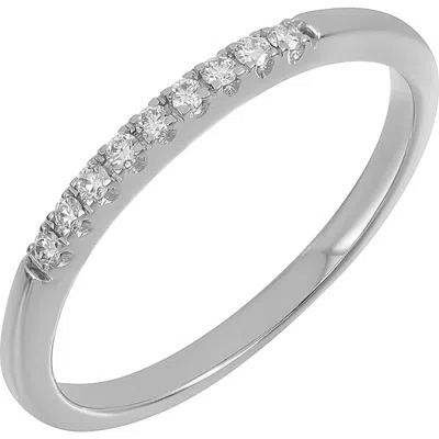 Bony Levy 18k Gold Natural Diamond Stackable Ring In 18k White Gold