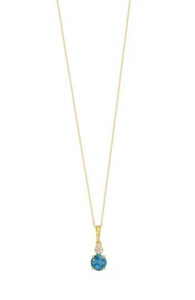 Bony Levy 18k Gold Pavé Diamond & Semiprecious Stone Pendant Necklace In 18k Yellow Gold