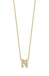 Bony Levy 18k Gold Pavé Diamond Initial Pendant Necklace In 18k Yellow Gold - N