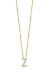 Bony Levy 18k Gold Pavé Diamond Initial Pendant Necklace In 18k Yellow Gold - Z