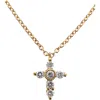 Bony Levy Diamond Cross Pendant Necklace In 18k Yellow Gold