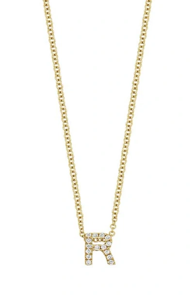 Bony Levy 18k Gold Pavé Diamond Initial Pendant Necklace In 18k Yellow Gold - R