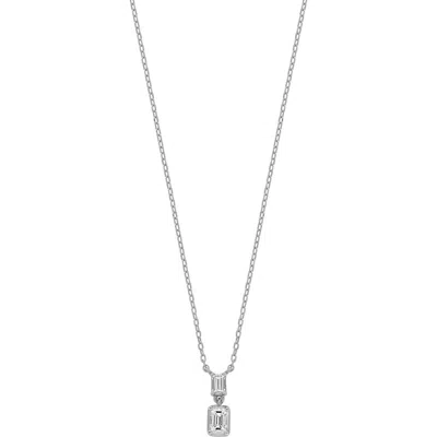 Bony Levy 18k White Gold Baguette Diamond Pendant Necklace