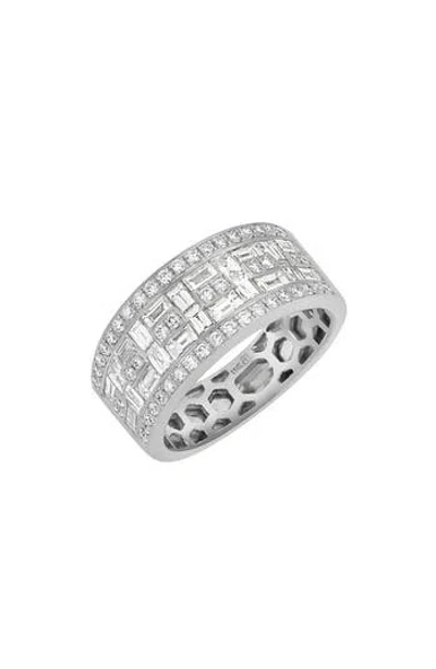 Bony Levy 18k White Gold Diamond Mosaic Ring