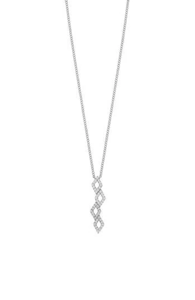 Bony Levy 18k White Gold Geometric Diamond Pendant Necklace