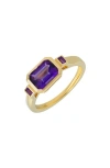 Bony Levy Amethyst 14k Gold Stacking Ring In Multi