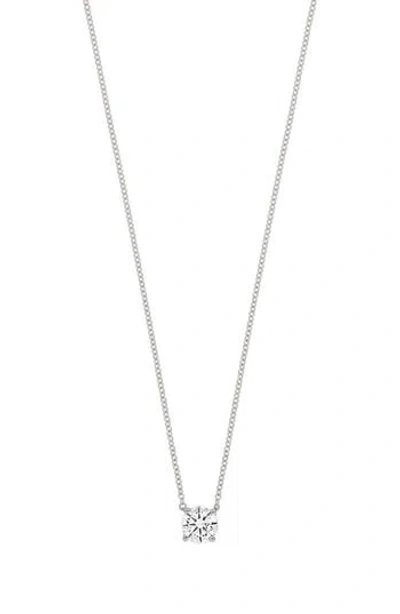 Bony Levy Audrey 14k Gold Diamond Solitaire Pendant Necklace In 14k White Gold