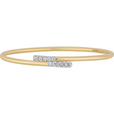 Bony Levy Audrey Diamond Bypass Bangle In Gold