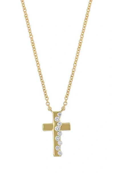Bony Levy Audrey Diamond Cross Pendant Necklace In Gold