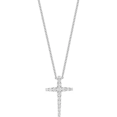 Bony Levy Audrey Diamond Cross Pendant Necklace In 18k White Gold