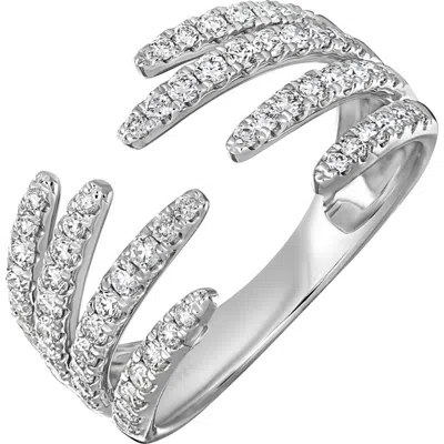 Bony Levy Audrey Diamond Cuff Ring In Brown