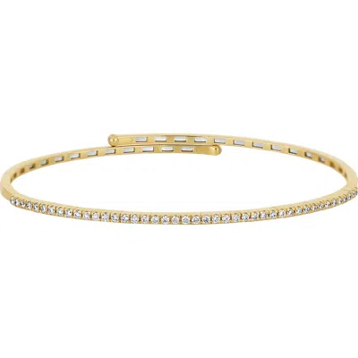 Bony Levy Audrey Diamond Flex Bangle Bracelet In Green