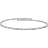 Bony Levy Audrey Diamond Flex Bangle Bracelet In Silver